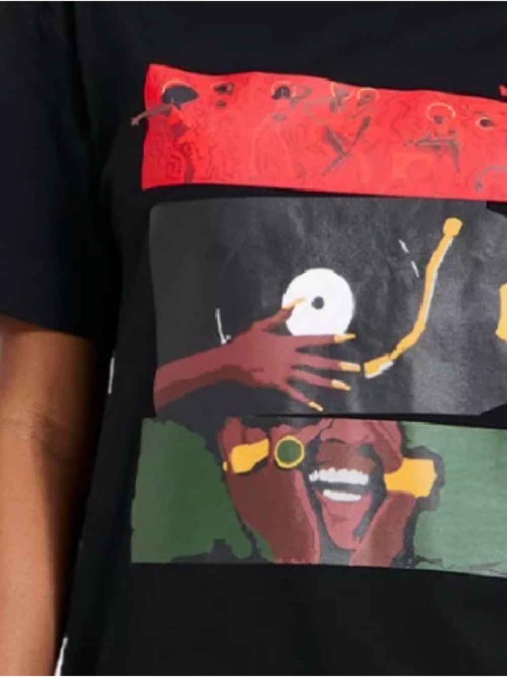 💼2️⃣ Black History Month Graphic Panel Short-Sleeve Men's T-Shirt